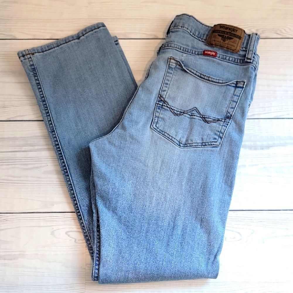 Wrangler Light Blue Straight Leg Jeans